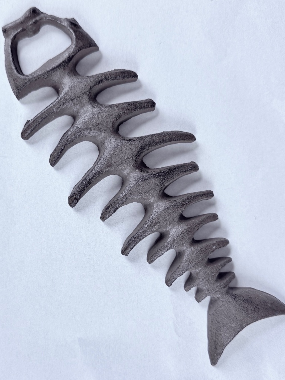 Fish Bones Skeleton Cast Iron Bottle Opener Fishermen Fishing Shore Beer